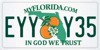 FL license plate EYYY35