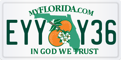 FL license plate EYYY36