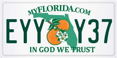 FL license plate EYYY37