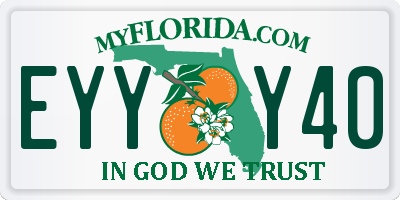 FL license plate EYYY40