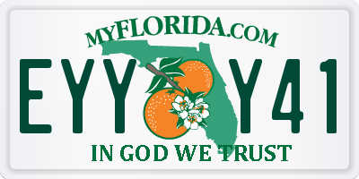 FL license plate EYYY41