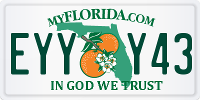 FL license plate EYYY43