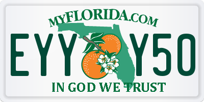 FL license plate EYYY50