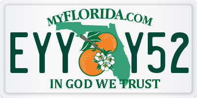 FL license plate EYYY52