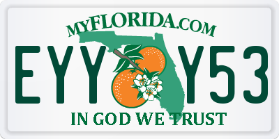 FL license plate EYYY53