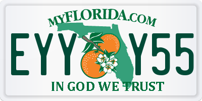 FL license plate EYYY55