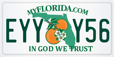 FL license plate EYYY56