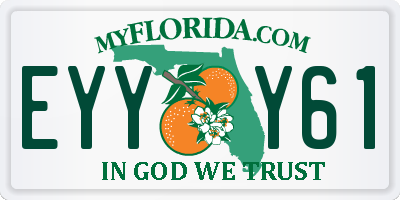 FL license plate EYYY61