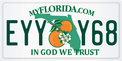 FL license plate EYYY68