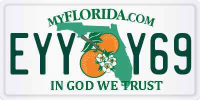 FL license plate EYYY69