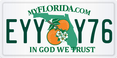 FL license plate EYYY76