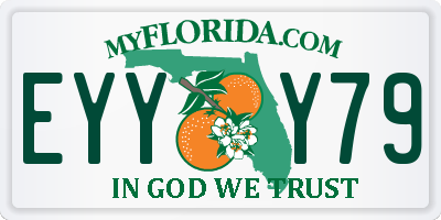 FL license plate EYYY79