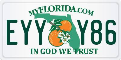 FL license plate EYYY86