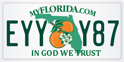 FL license plate EYYY87