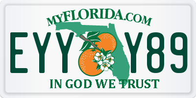 FL license plate EYYY89