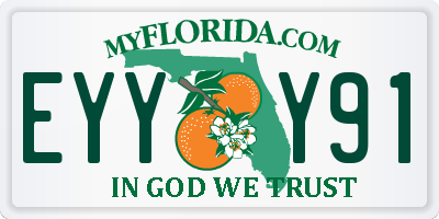 FL license plate EYYY91