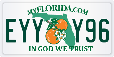 FL license plate EYYY96