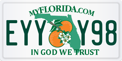 FL license plate EYYY98