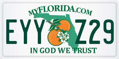 FL license plate EYYZ29