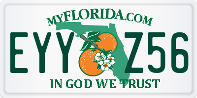 FL license plate EYYZ56