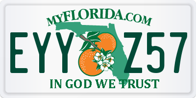 FL license plate EYYZ57