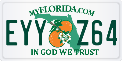 FL license plate EYYZ64