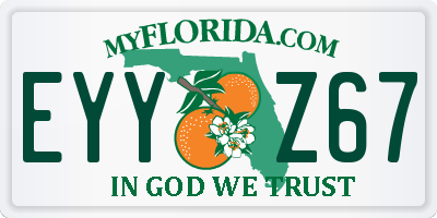 FL license plate EYYZ67