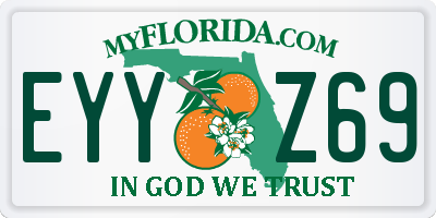 FL license plate EYYZ69