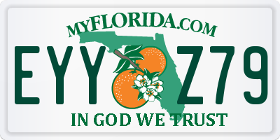 FL license plate EYYZ79