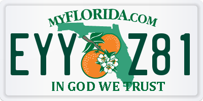 FL license plate EYYZ81