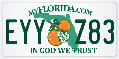 FL license plate EYYZ83