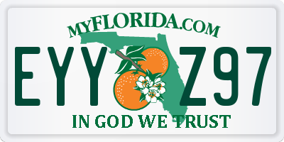 FL license plate EYYZ97