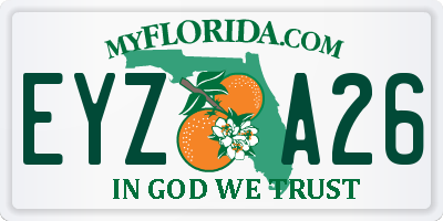 FL license plate EYZA26