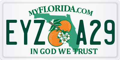 FL license plate EYZA29