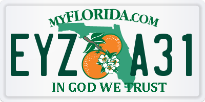FL license plate EYZA31