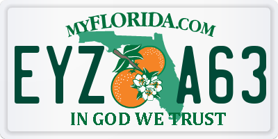 FL license plate EYZA63