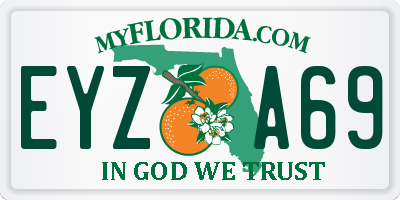 FL license plate EYZA69