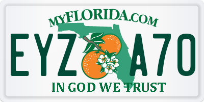 FL license plate EYZA70