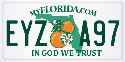 FL license plate EYZA97