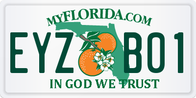 FL license plate EYZB01