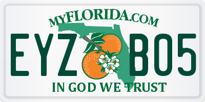 FL license plate EYZB05