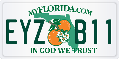 FL license plate EYZB11