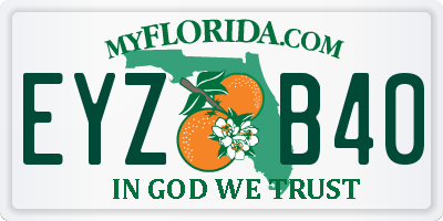 FL license plate EYZB40