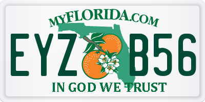 FL license plate EYZB56
