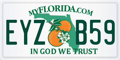 FL license plate EYZB59
