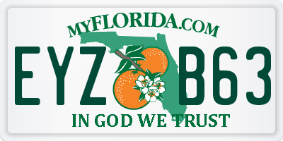 FL license plate EYZB63