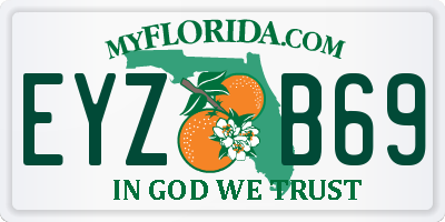 FL license plate EYZB69