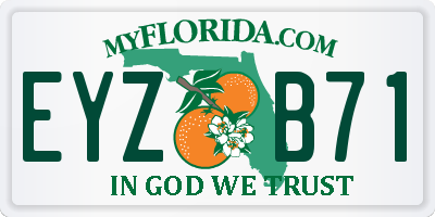 FL license plate EYZB71