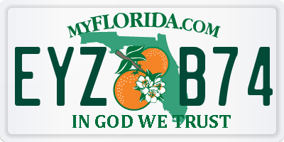FL license plate EYZB74