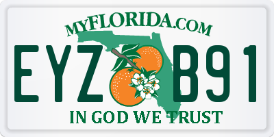 FL license plate EYZB91
